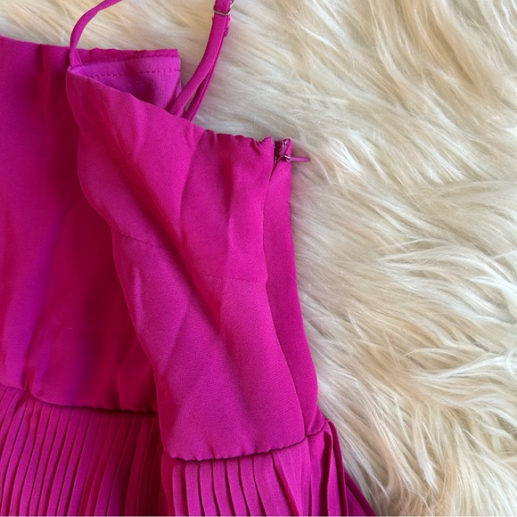 These Three Pink Ruffle Dress - Picture 3 of 5